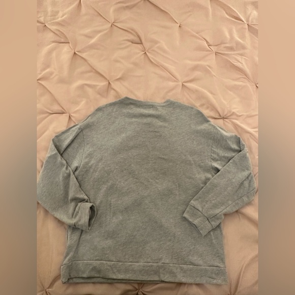 Dress Up Gray Leopard Print Sweatshirt, Size Small - Picture 3 of 6